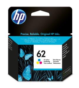 HP Ink Cartridge - No 62 - 165 Pages - Tri-color