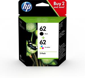 HP Ink Cartridge - No 62 - CMYK Combo - 2-Pack