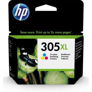 HP Ink Cartridge - No 305XL - High Yield - Tri-color - Blister