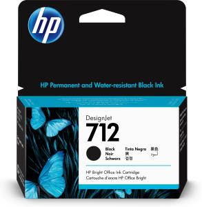 HP Ink Cartridge - No 712 - 38ml - Black