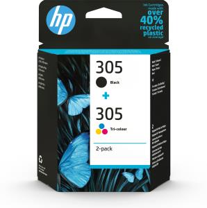 HP Ink Cartridge - No 305 - CMYK - 2 Pack - Blister