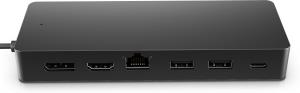 HP USB-C to Multi-port Hub -  1x HDMI, 1x USB-C and 1x USB port.