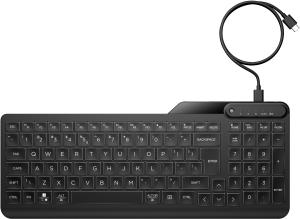 HP Multi-Device Wired Keyboard 405 - Backlit - Azerty Belgian