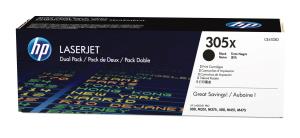 HP Toner Cartridge - No 305X - 4K Pages - Black - Dual Pack