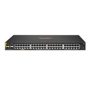 Aruba 6000 48G Class4 PoE 4SFP 370W Switch, 48x 10/100/1000BASE-T ports, 4x 1G SFP ports