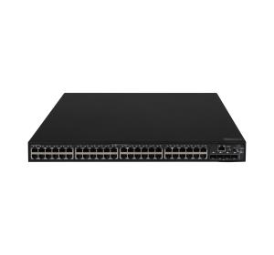 FlexNetwork 5140 48G PoE+ 4SFP+ EI Switch, (48) RJ-45 autosensing 10/100/1000 ports, (4) SFP+ fixed 1000/10000 SFP+ ports