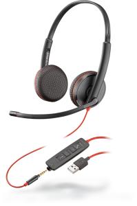 HP Headset Blackwire 3225 - Stereo - USB-a / 3.5mm