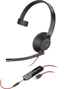 Headset Blackwire 5210 - Monaural  - USB-c / 3.5mm - Bulk