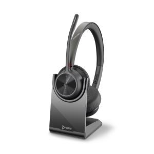 Headset Voyager 4320 Uc Microsoft - Stereo - USB-a Bluetooth With Charge Stand