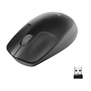 M190 Full-Size Wireless Mouse Charcoal