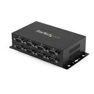USB To Rs232 Serial Db9 Adapter Hub 8port - Industrial Din Rail And Wall Mountable