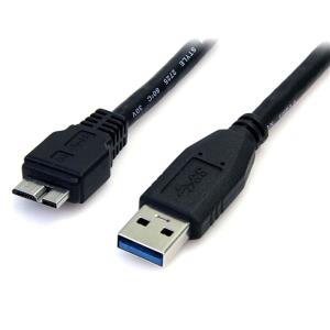Superspeed USB 3.0 Cable A To Micro B - M/m 0.5m Black