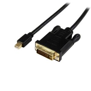 Mini DisplayPort To DVI Active Adapter Converter Cable - Mdp To DVI 2m Black