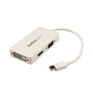 Mini DisplayPort To Vga / DVI / Hdmi Adapter - All-in-one Mdp Converter For MacBook - White