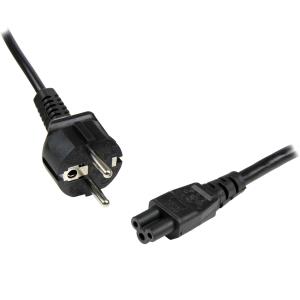 Power Cord - Eu Mains To Iec320 C5 Power Cord - 0.75mm 3 Slot 1m