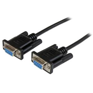 Null Modem Cable Female To Female Rs232 Serial 1m Black