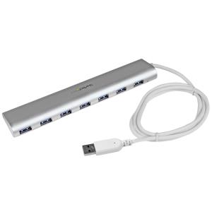 Compact USB 3.0 Hub 7-port With Built-in Cable