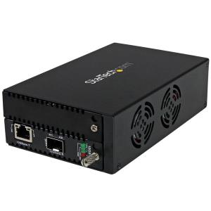 Fiber Media Converter 10gbe With An Open Sfp+ Slot - Managed In