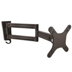 Wall Mount Monitor Arm - For Up To 27in Monitor/tv - Dual Swivel
