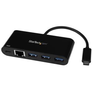 USB-c Hub 3-port With Gigabit Ethernet And Power Delivery - USB-c To 3x USB-a - USB 3.0 Hub