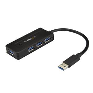 Mini Hub 4-port USB 3.0 With Charge Port - Includes Power Adapter