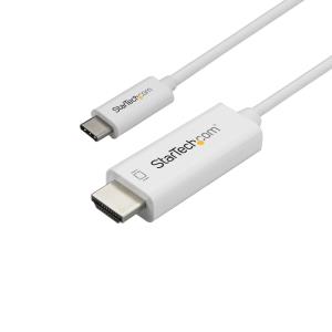 USB C To Hdmi Cable - 4k At 60 Hz - White - 1m
