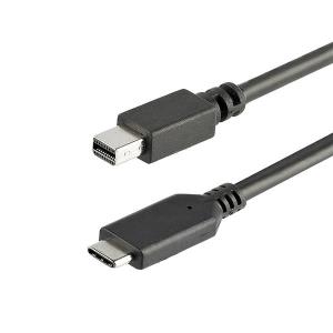 USB C To Mini Dp Cable - 4k 60hz 1m Black