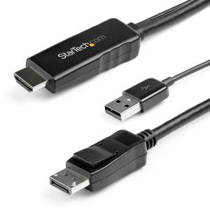 Hdmi To DisplayPort Cable 4k 30hz - USB-powered 2m