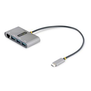 Hub Plus 3-port USB 3.0 Gigabit Ethernet - USB-c - White Bus-powered