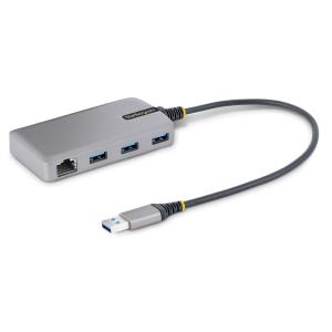 USB Hub W/ Gbe 3-port Portable USB Hub Adapter With Ethernet