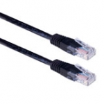 Ewent Black, 0.9 meter, UTP, cat5e patch cable, with RJ45 connectors