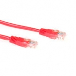 Ewent Red 1 meter U/UTP CAT5E CCA patch cable with RJ45 connectors