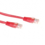 Ewent Red 7 meter U/UTP CAT5E CCA patch cable with RJ45 connectors
