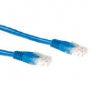 Ewent Blue 0.5 meter U/UTP CAT6 patch cable with RJ45 connectors