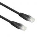 Ewent Black 2 meter U/UTP CAT6 patch cable with RJ45 connectors