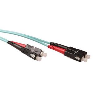 Fiber Optic Patch Cable - Multimode - Duplex - SC/SC - 5m - Aqua (EL3605)