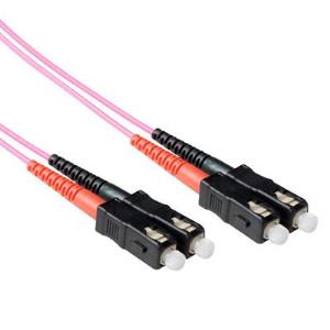 Fiber Optic Patch Cable - Multimode - Duplex - SC/SC - 3m - Erika Violet (EL3703)
