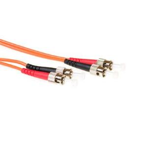 Fiber Optic Patch Cable - Multimode - Duplex - ST/ST - 5m - Orange (EL1005)
