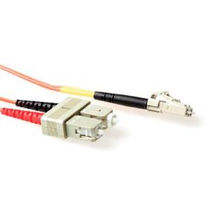 Fiber Optic Patch Cable - Multimode - Duplex - LC/SC - 3m - Orange (EL8503)