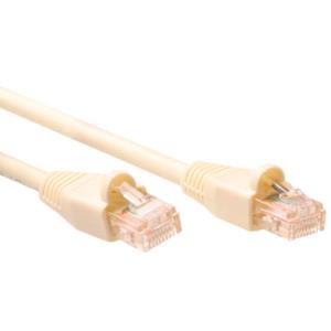 Cat5e Utp Patch Cable Ivory With Not Molded Boots 15m