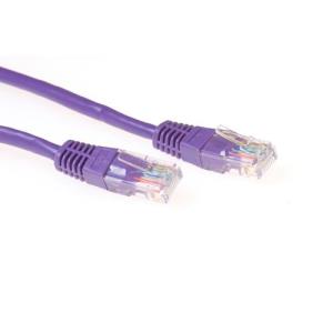 Patch cable - CAT5E - U/UTP - 50cm - Purple