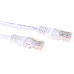 ACT White 0.5 meter U/UTP CAT5E patch cable with RJ45 connectors