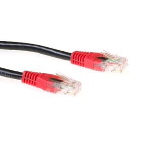 CAT6 Utp Cross-over Patch Cable Black With Red 1m