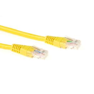 Patch cable - CAT6 - U/UTP - 1m - Yellow