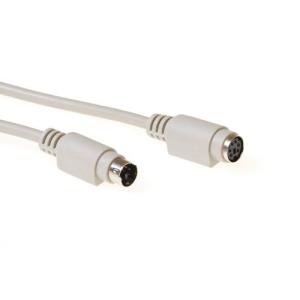 Keyboard/mouse Extension Cable Ps/2 Male - Ps/2 Female Ivory 1.8m