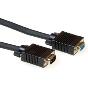 High Performance Vga Extension Cable Male-female Black 1m