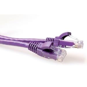 CAT6 Utp Patch Cable Purple Snagless Act 50cm