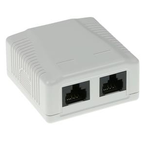Surface Mounted Box Unshielded 2 Ports CAT6