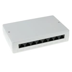 Surface Mounted Box Unshielded 8 Ports CAT6