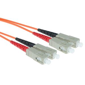 Fiber Patch Cable Sc/sc 50/125m Multimode Duplex 1m Orange